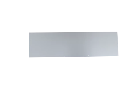 Plaque de protection adhésive et percée alu argent 1030X250mm