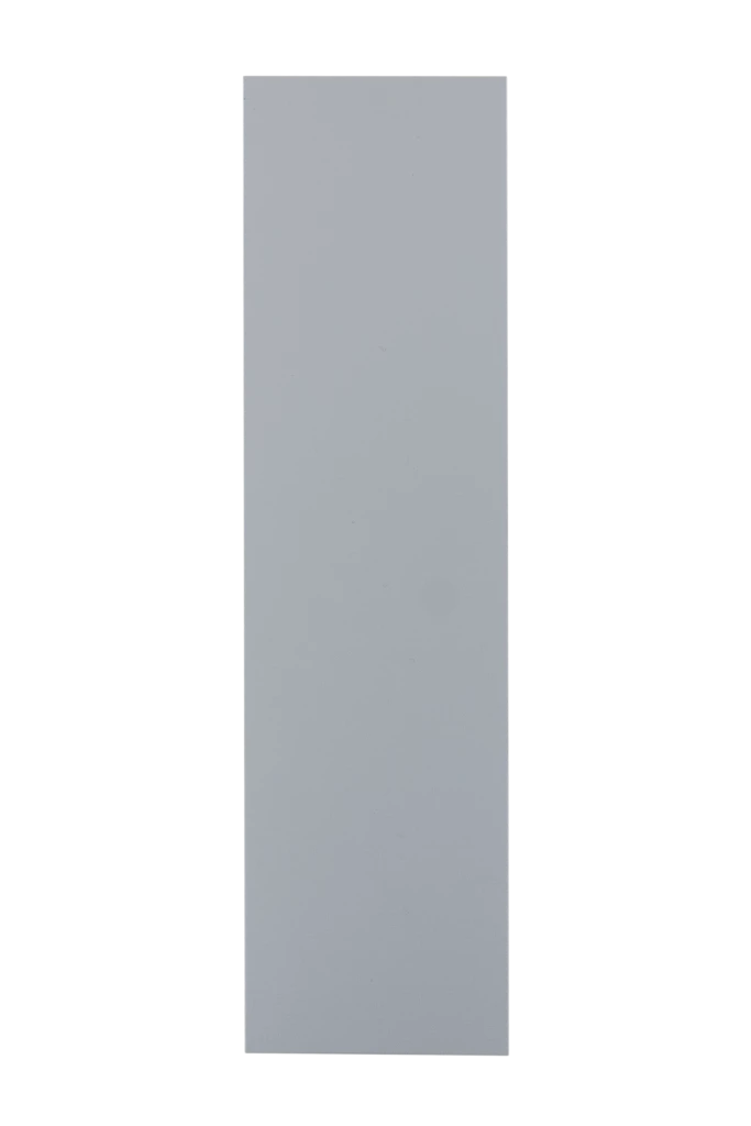 Plaque de propreté adhésive alu argent 220X60mm