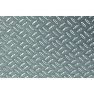 Tôle décorative grain de riz en aluminium brut AG3, dimensions 1000X1000mm