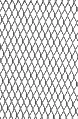 Grille de métal déployé référence 484 en aluminium anodisé argent, dimensions 1000X500, épaisseur 1mm
