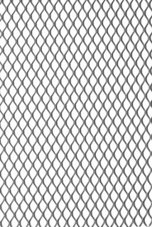 Grille de métal déployé référence 480 en aluminium anodisé argent, dimensions 1000X1000, épaisseur 0,8mm