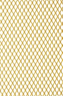 Grille de métal déployé référence 483 en aluminium anodisé or, dimensions 1000X2000, épaisseur 0,8mm