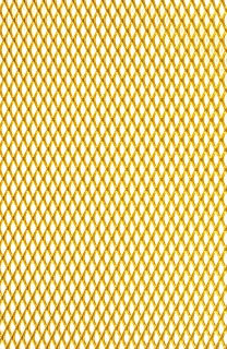 Grille de métal déployé référence 487 en aluminium anodisé or, dimensions 1000X1000, épaisseur 0,8mm