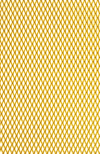 Grille de métal déployé référence 487 en aluminium anodisé or, dimensions 1000X2000, épaisseur 0,8mm