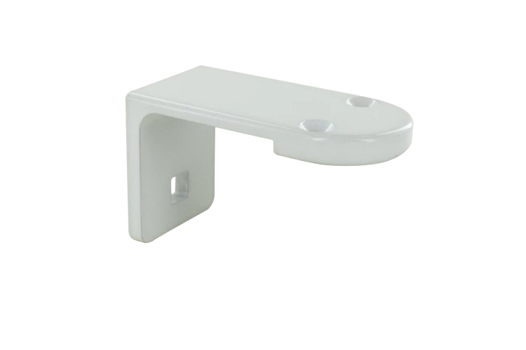 Paire de supports ronds blancs pour profil poignée renforcé 4865