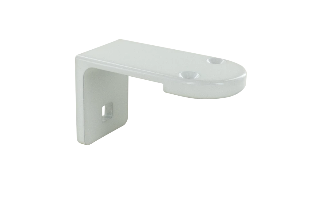 Paire de supports ronds blancs pour profil poignée renforcé 4865