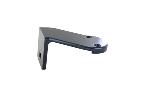 Paire de supports déportés ronds gris pour profil poignée renforcé 4865