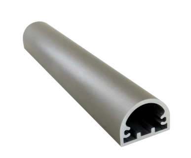 Profil de poignée 4865 renforcé en aluminium anodisé type inox, Long de 3 M