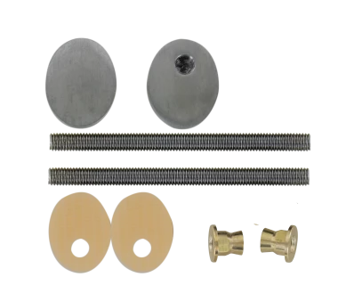 Kit de fixation traversant pour poignée maréchal 1885 avec rondelles inox, montage simple