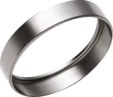 Paire de bagues de finition inox pour poignée D40 mm