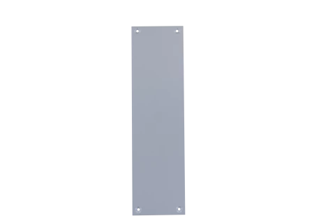 Contre-plaque en aluminium anodisé argent pour porte palière 1140, 250X70X2 mm