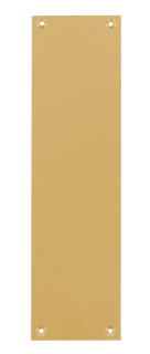 Contre-plaque en aluminium anodisé champagne pour porte palière 1140, 250X70X2 mm