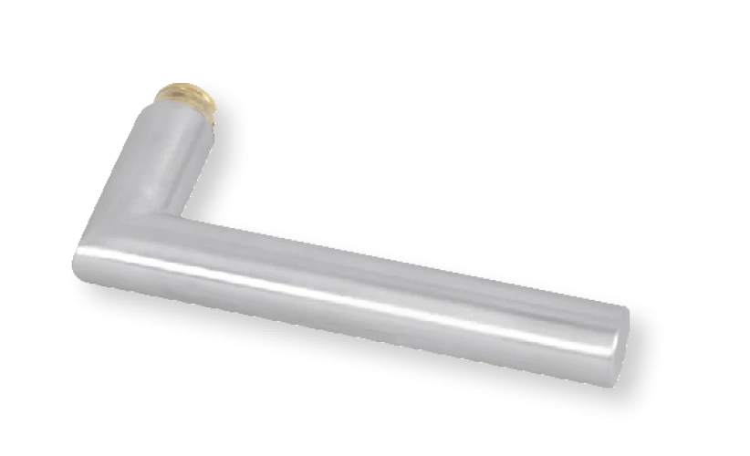 Paire de poignées Iris 1480 en inox 304 satiné, diamètre de 19 mm, longueur de 135 mm, saillie de 55 mm