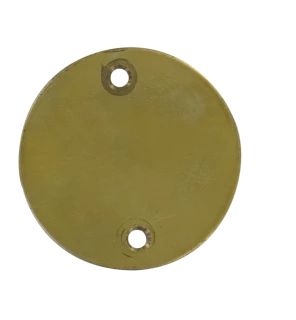 Entrées rondes pour portes en laiton brillant, épaisseur de 1 mm, percées fraisées pour vis de 3 mm