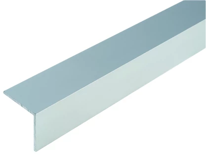 Cornière à ailes égales en aluminium brut, 10x10x1,5, longueur  2M