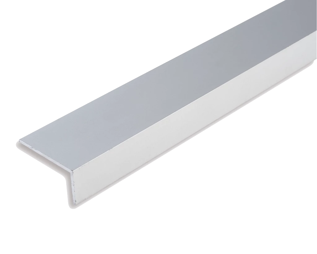Cornière en aluminium anodisé argent, 20x10x1,5, longueur 4M