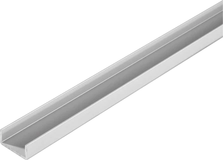 Tube carré en aluminium anodisé argent, 20x20x1,5mm, longueur 2m