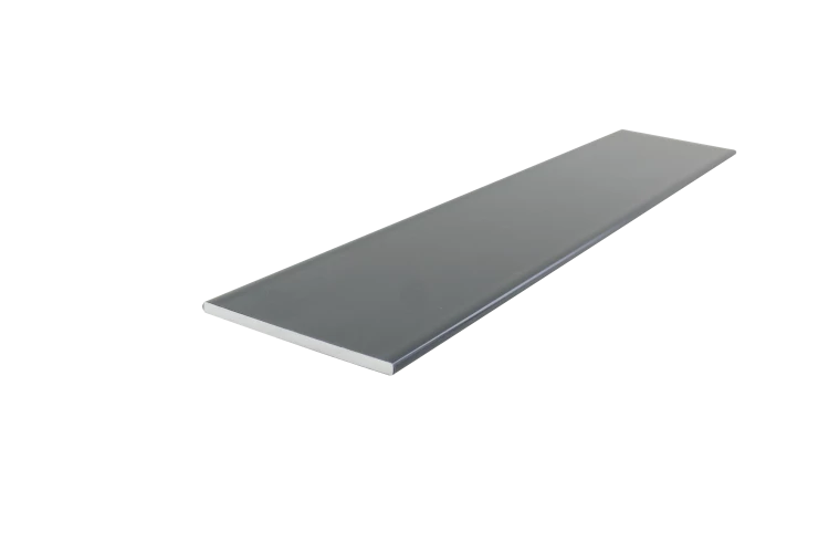 Méplat en aluminium laqué gris RAL 7016, 4 M de longueur, 20 mm de largeur et 2 mm d'épaisseur