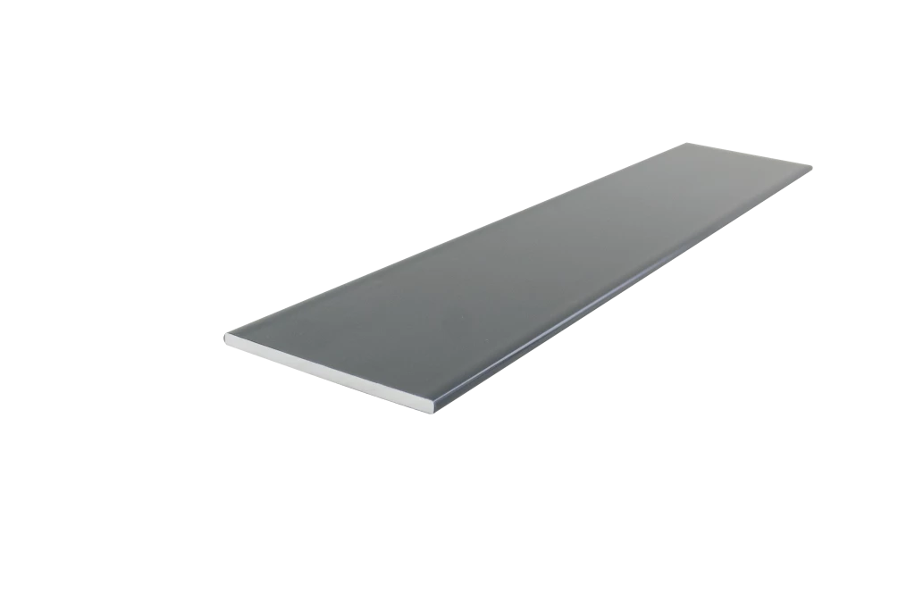 Méplat en aluminium laqué gris RAL 7016, 4 M de longueur, 20 mm de largeur et 2 mm d'épaisseur
