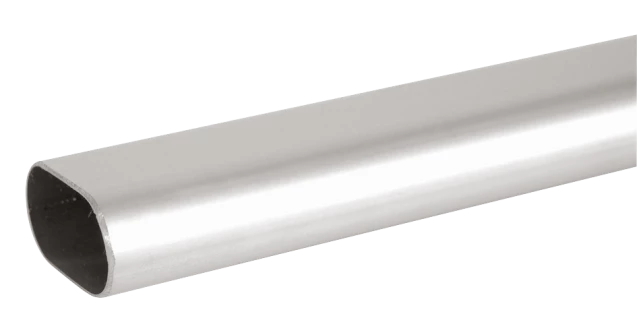 Tube ovale en aluminium, 30x15mm, longueur 2,5M