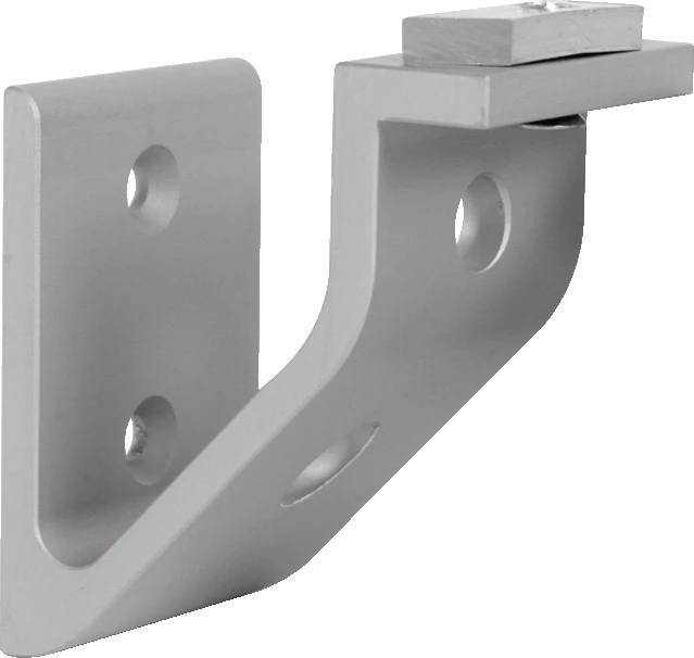 Support de profilé en aluminium anodisé argent réf. 403