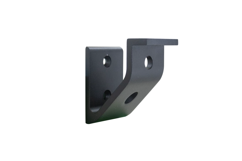 Support de profilé en aluminium laqué noir mat réf. 403