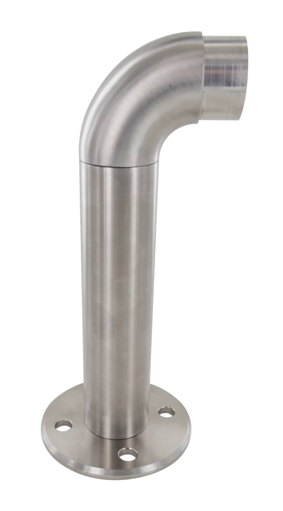 Potelet départ inox 304 satiné pour tube D42,4mm