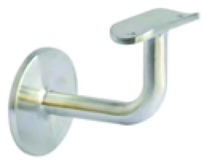 Support mural fixe M8 en inox 304 sur platine. Diamètre 42,4 mm