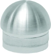 Embout cannelé bombe en inox 316. Diamètre 42,4 mm.