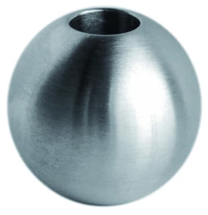 Boule fin de lisse D 12 en inox 316. Diamètre 12 mm.