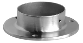 Embase de fixation murale 3 trous. Embase de Diamètre 85 mm. Main courante de Diamètre 42,4 mm.