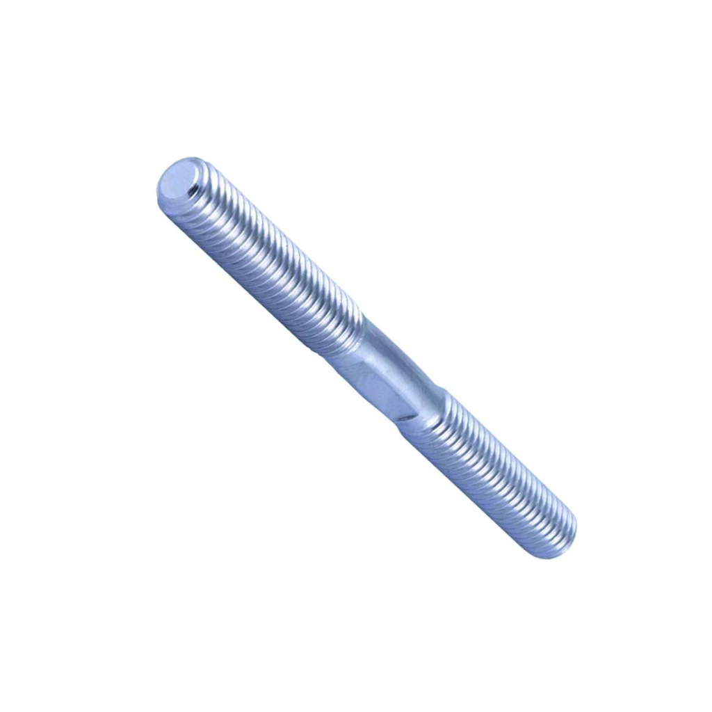 Vis double filet M8 en inox 316. Filetée sur 30 mm.