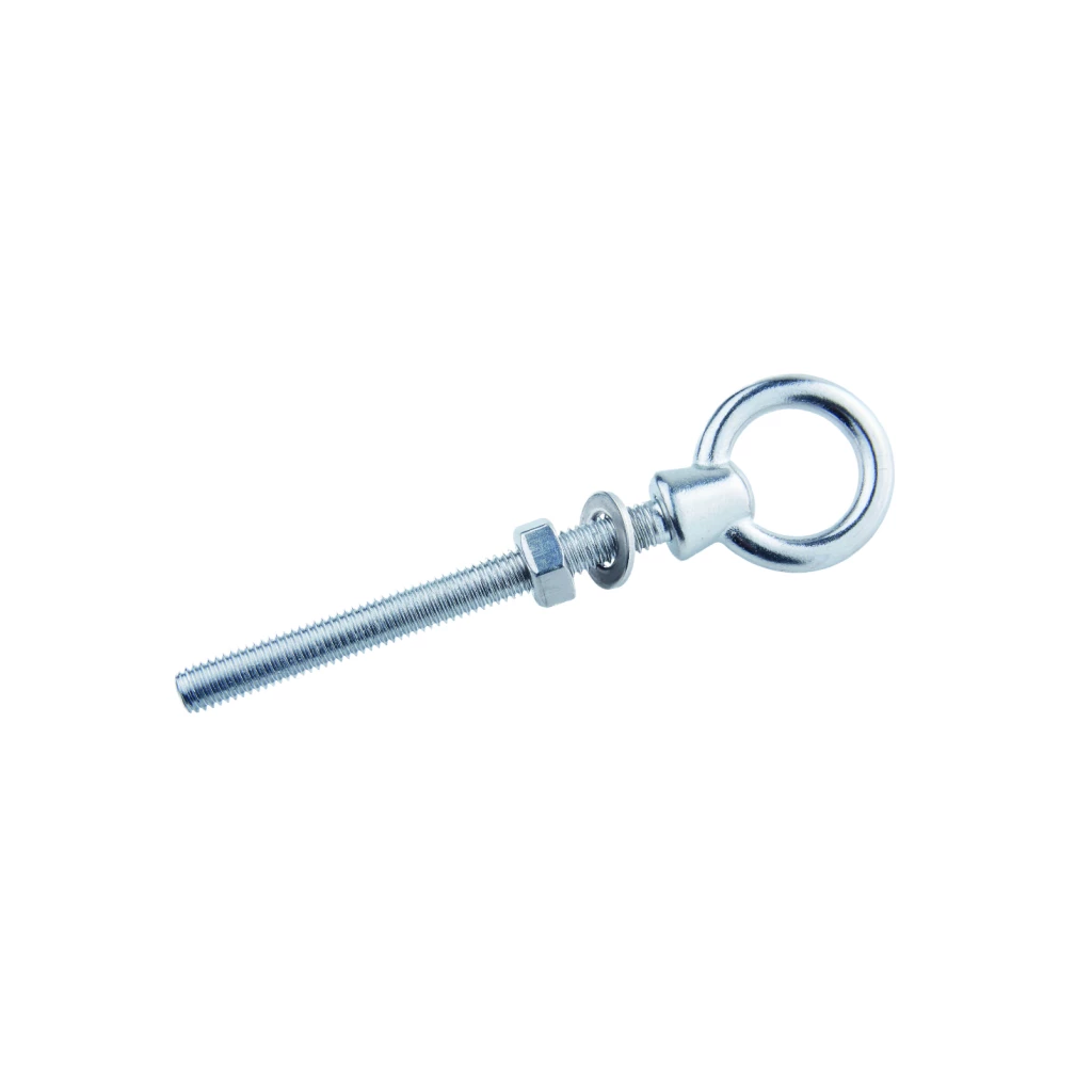 Vis à œil pour tendeur M8 en inox 316. Filetée sur 80 mm.