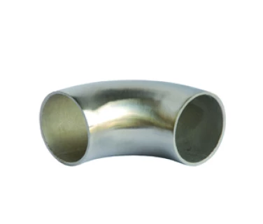 Coude à 90° pour main courante bois en inox 304. Diamètre 42,4 mm Epaisseur 2 mm. Pour la jonction des main-courantes en bois.