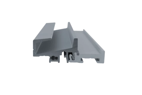 Barre en aluminium JSOI20-58-22 anodisée incolore de 6,03 ml + PVC