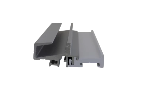 Barre en aluminium JSOI20-58-25RT anodisée incolore de 6,03 ml + PVC