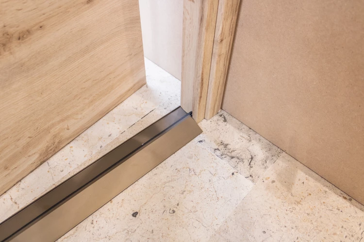 Barre de seuil PG16-V2 en aluminium brut bronze