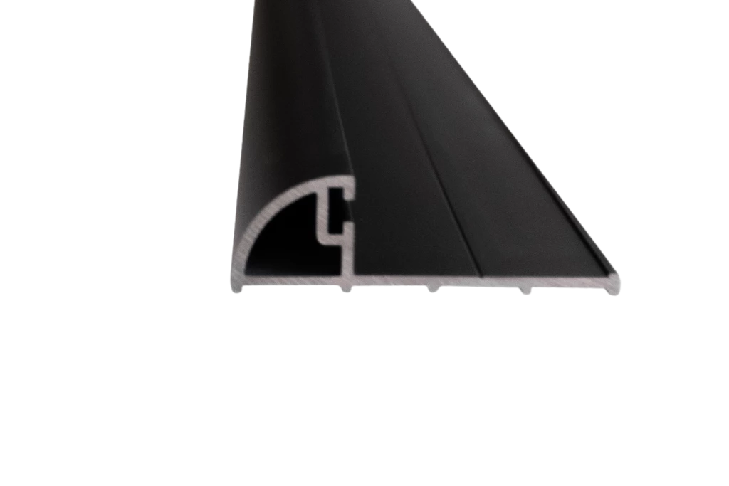 Barre de seuil SPP-V2 en aluminium anodisé noire