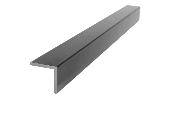 Cornière en aluminium laqué gris RAL 7016, 20x20x1,5, longueur 4M